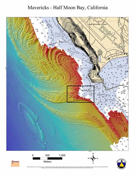 seafloor bathymetric contours