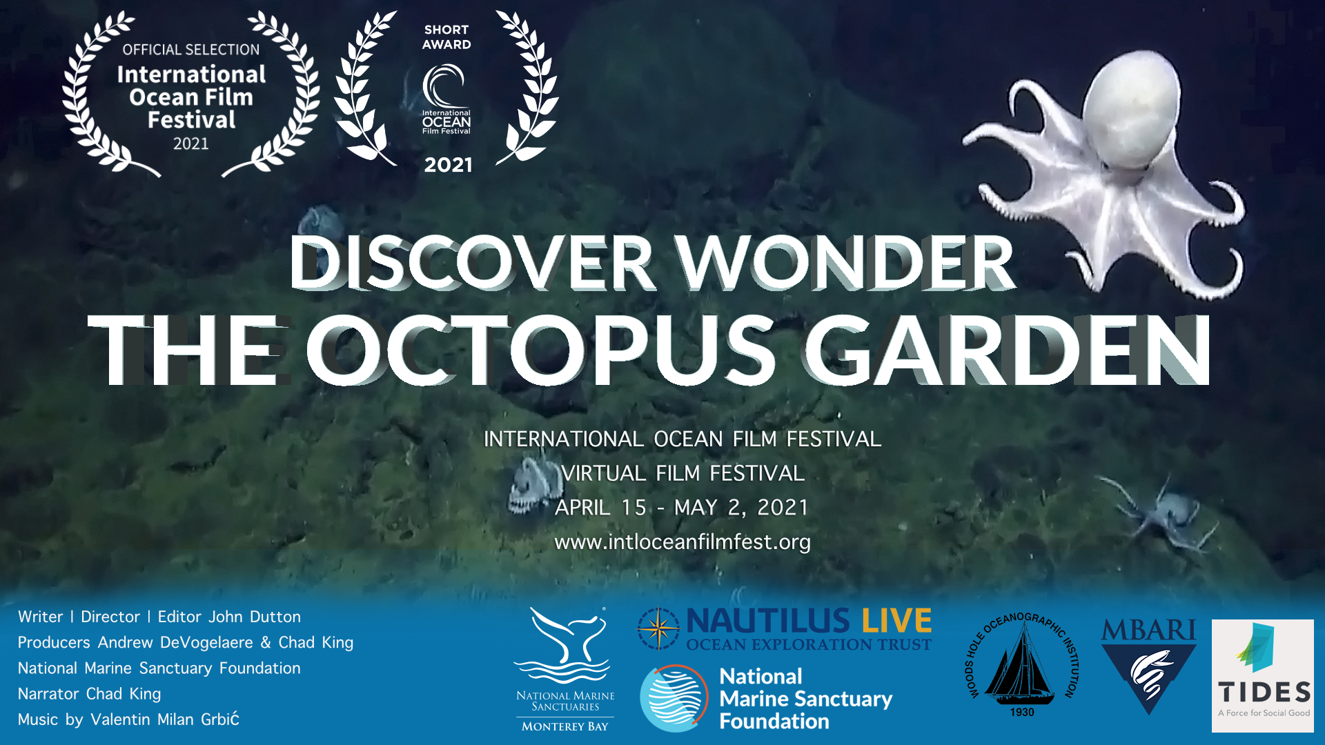 Discover Wonder: The Octopus Garden” Wins Best Short Film at the  International Ocean Film Festival – SIMoN